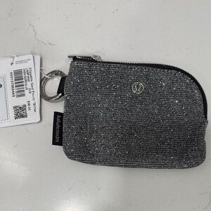 Lululemon Athletica Silver Glitter Pouch